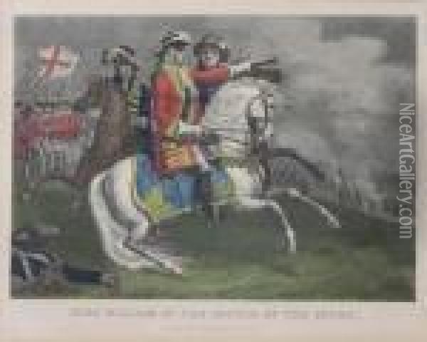 King William At The Battle Of The Boyne Oil Painting - Thomas Kelly