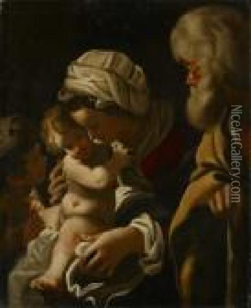 Heilige Familie Mit Dem Johannesknaben Oil Painting - Bartolomeo Schedoni
