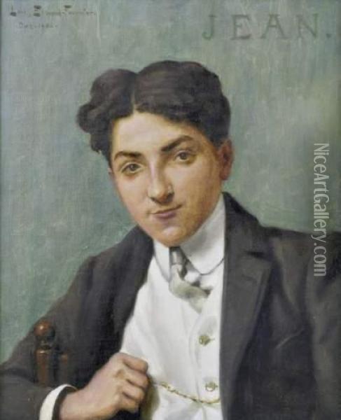 Portrait De Jeune Homme Oil Painting - Louis Edouard Fournier
