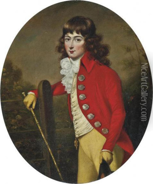 Portrait Of A Gentleman Oil Painting - John Russell