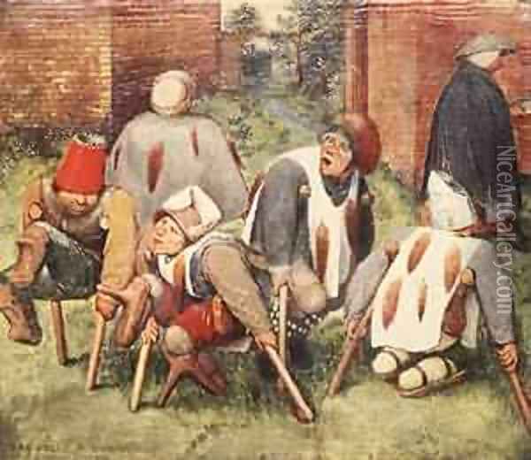 The Beggars 1568 Oil Painting - Jan The Elder Brueghel