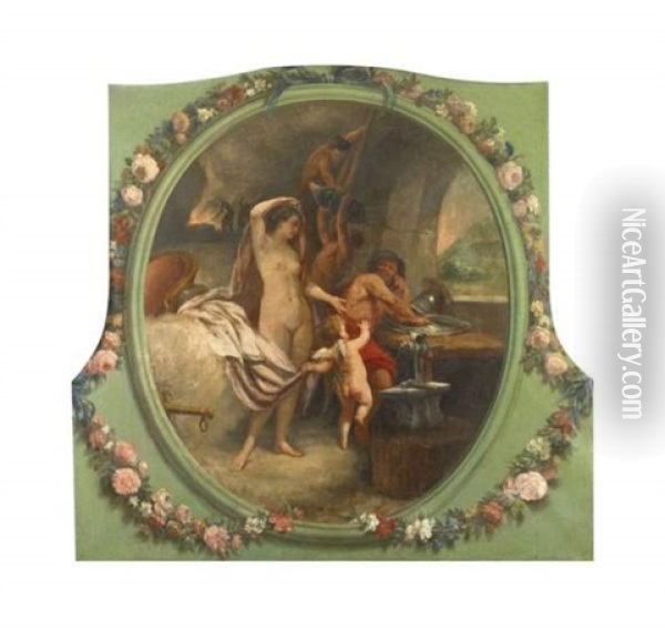 Venus Dans La Forge De Vulcain Oil Painting - Auger Lucas