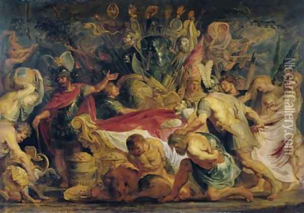 The Obsequies of Decius Mus Oil Painting - Peter Paul Rubens