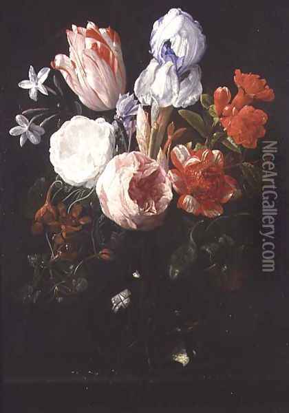 Still Life with Flowers 2 Oil Painting - Nicholaes van Verendael