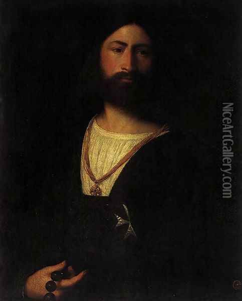 A Knight of Malta 2 Oil Painting - Tiziano Vecellio (Titian)