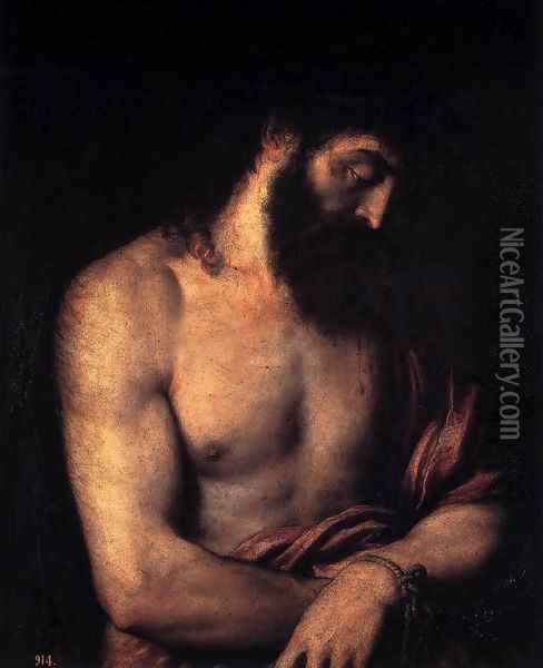 Ecce Homo 2 Oil Painting - Tiziano Vecellio (Titian)