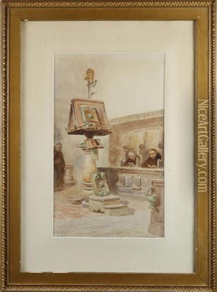 Klostret I
 Assisi Oil Painting - Frans Wilhelm Odelmark