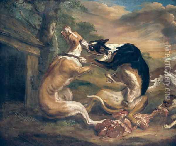 The Dog Fight Oil Painting - Juriaen Jacobsz
