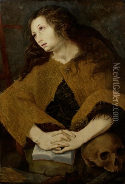 The Penitent Magdalen Oil Painting - Pedro Campana