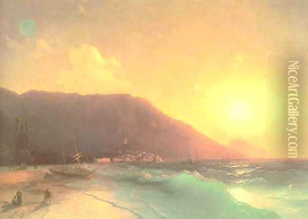 Sea view Oil Painting - Ivan Konstantinovich Aivazovsky