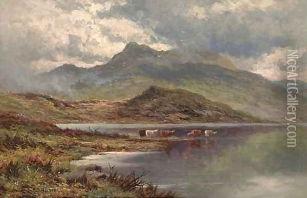 Lock Etive, Argyllshire Oil Painting - H.D. Hillier