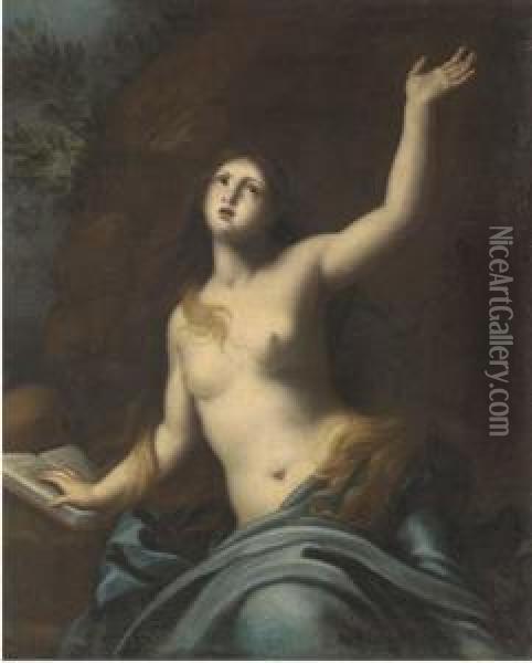 Saint Mary Magdalene In The Wilderness Oil Painting - Francesco Furini