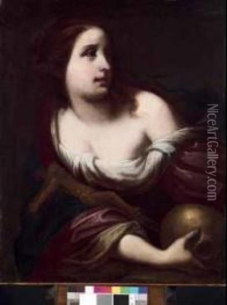 Maddalena Oil Painting - Simone Pignone