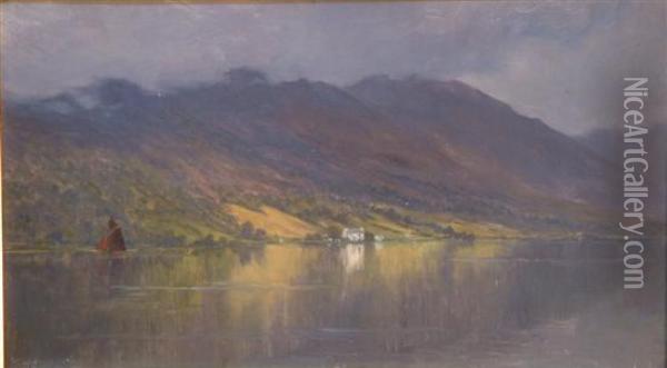 Loch Scene Oil Painting - Charles Parsons Knight
