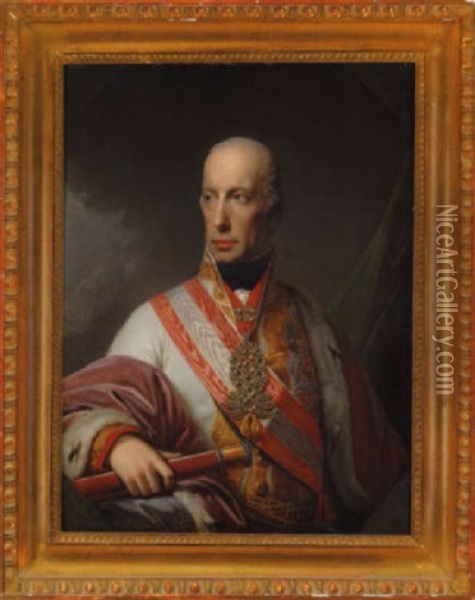 Kaiser Franz I. (ii.) Von Osterreich Oil Painting - Johann Baptist Lampi the Elder