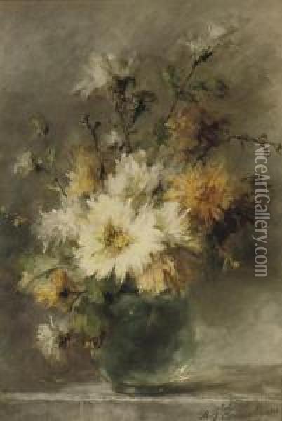 An Autumnal Bouquet Oil Painting - Margaretha Roosenboom