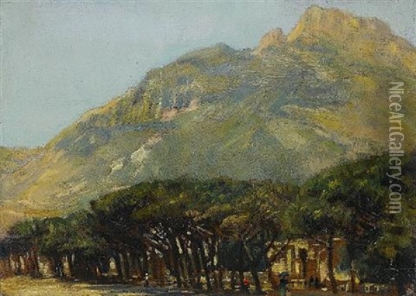 Table Mountain Oil Painting - Frank Lewis Emanuel
