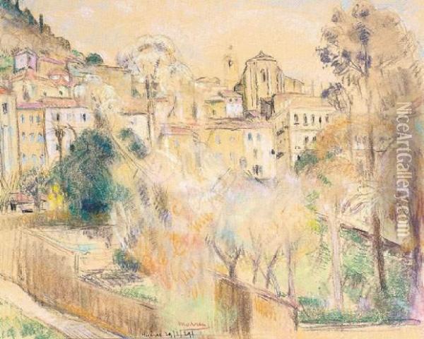 Hyeres (1929) Oil Painting - Georges Morren