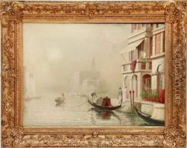 Venice Grand Canal Oil Painting - Paul Valenti