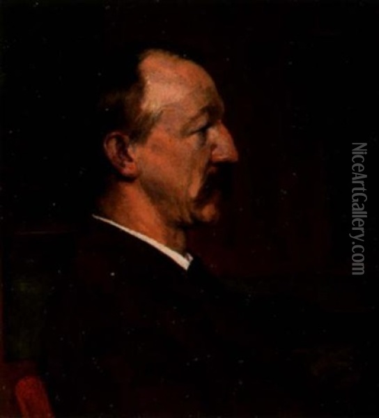 Portrait Of A Gentleman Oil Painting - Henry van Ingen
