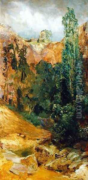 Rock Ravine, 1884-85 Oil Painting - Max Klinger