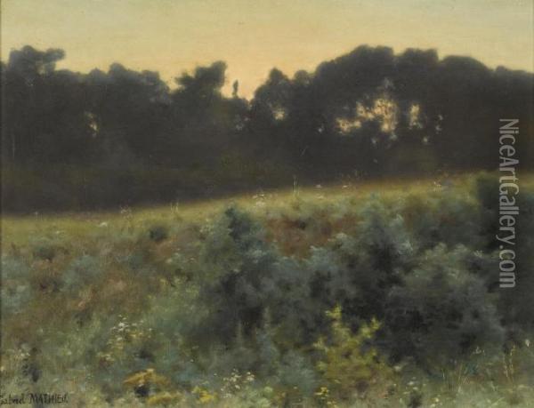 Waldrand Im Abendlicht Oil Painting - Gabriel Mathieu