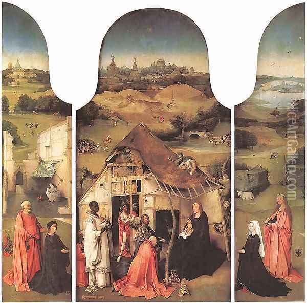 Adoration of the Magi Oil Painting - Hieronymous Bosch