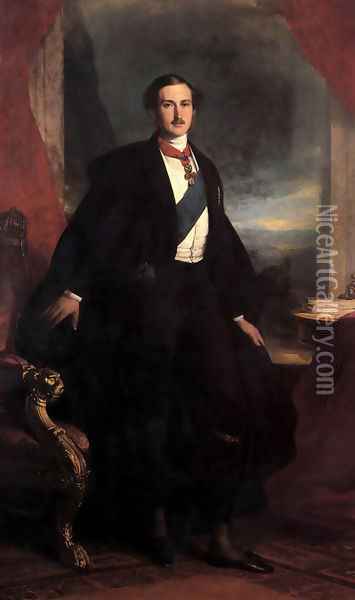 Prince Albert I Oil Painting - Franz Xavier Winterhalter