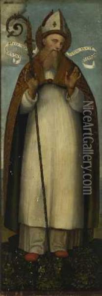 Heiliger Bischof Oil Painting - Lorenzo Fasolo
