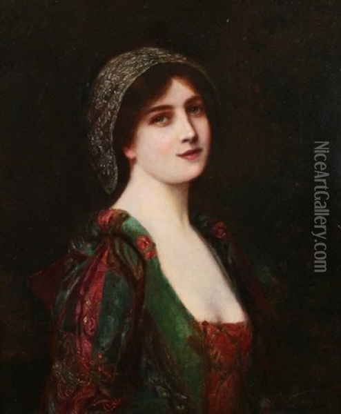 Portrait Of A Beauty Oil Painting - Abbey Altson
