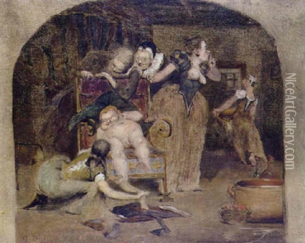 Pantagruel Oil Painting - Gustave Dore