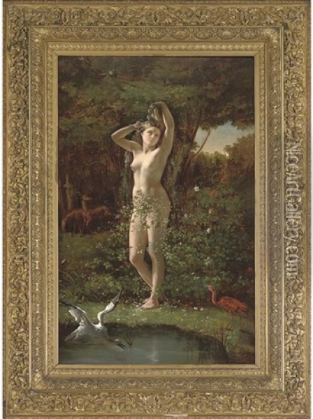 An Allegory Of Innocence Oil Painting - Paul Baudry