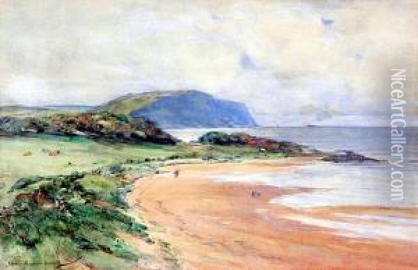 On The Beach Oil Painting - David Fulton
