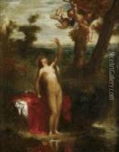 Nude Woman Oil Painting - Pierre Andrieu
