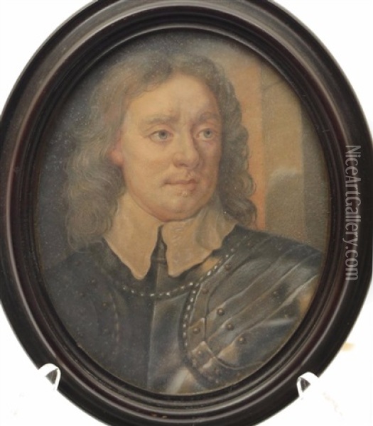 Oliver Cromwell Oil Painting - George Perfect Harding