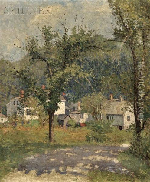 Road To The Village Oil Painting - Joseph Eliot Enneking