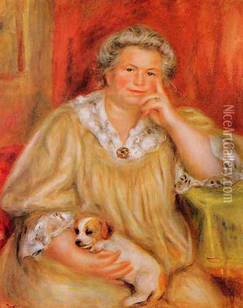 Madame Renoir With Bob Oil Painting - Pierre Auguste Renoir
