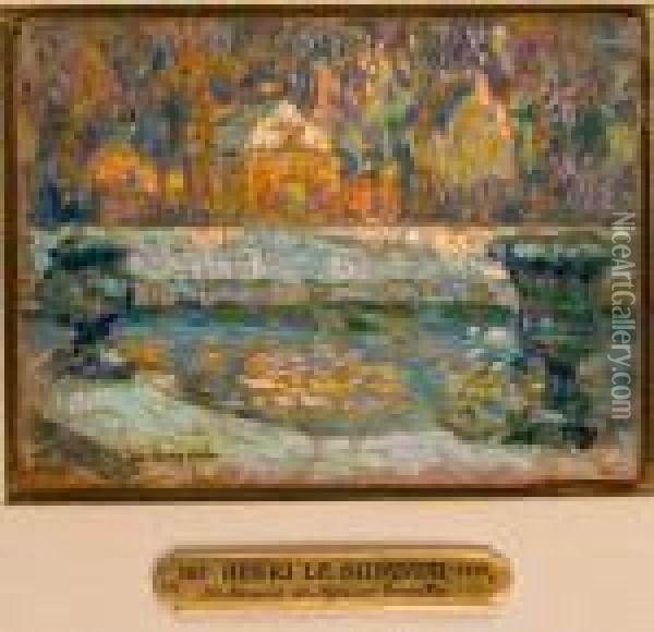 Versailles, Le Bassin De Neptune Oil Painting - Henri Eugene Augustin Le Sidaner
