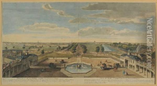 Rigaud (jacques) Prospect Of St James Park From Buckingham House Oil Painting - Robert Henry Logan