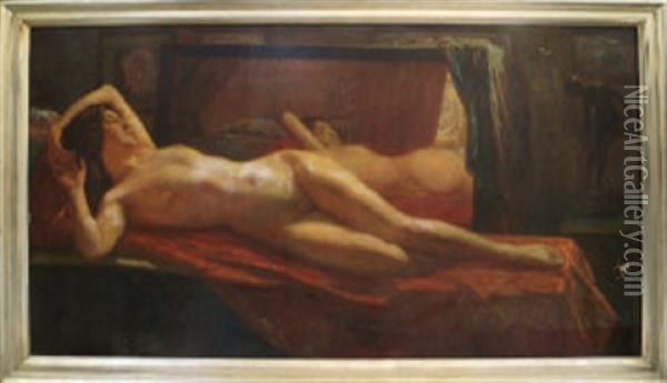 Reclining Nude With 