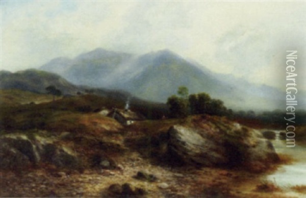 Near Jayfuirst, Glencoe Oil Painting - William Beattie Brown