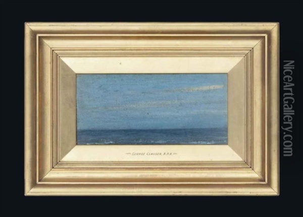 Sea Deep Blue Oil Painting - Sir George Clausen