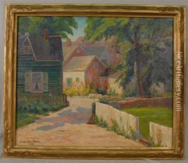 Early Afternoon Sunlight, Providence Oil Painting - Henry Orne Rider