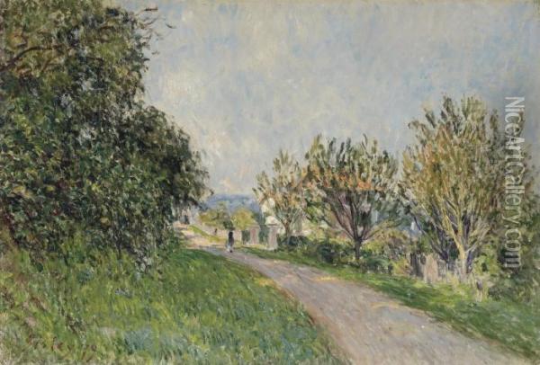 Chemin Des Pres A Sevres Oil Painting - Alfred Sisley