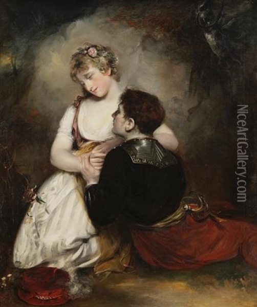 The Embrace Oil Painting - John Watson Gordon