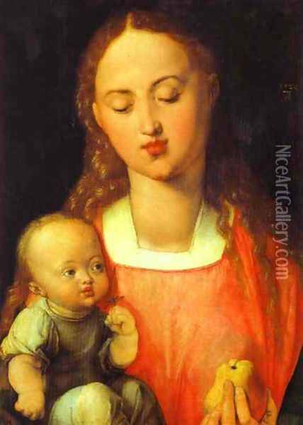 Madonna of the Pear Oil Painting - Albrecht Durer