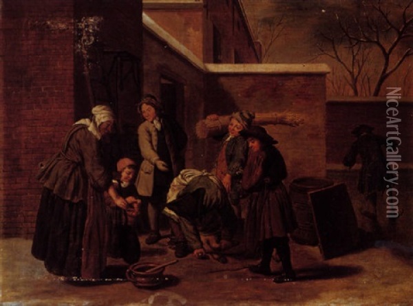 The Four Seasons Oil Painting - Jan Josef Horemans the Younger