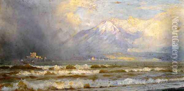 Vesuvius in winter Oil Painting - William Trost Richards