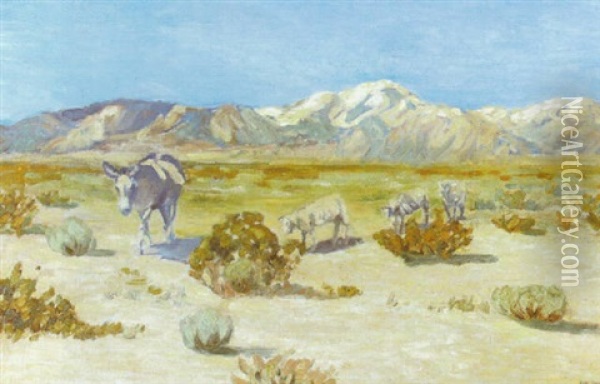 Desert Friends Oil Painting - Carl Oscar Borg