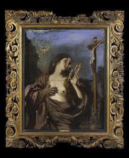 The Penitent Magdalen Oil Painting - Cesare Gennari